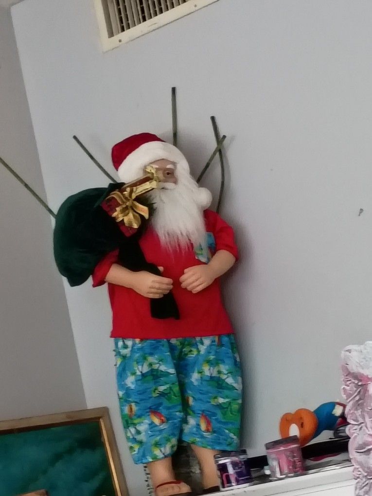 Santa By The Beach