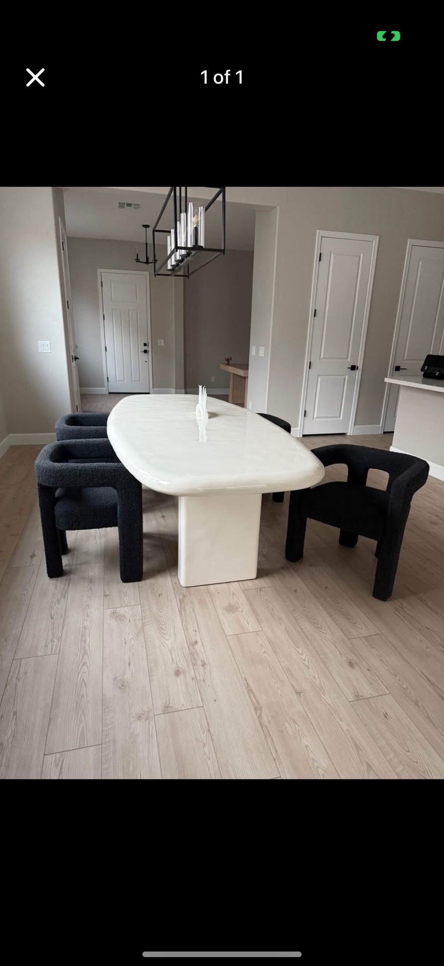 cb2 stature chair set of 4 black