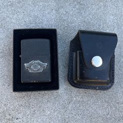 Harley Davidson Zippo lighter  *With Leather Belt Case Holder