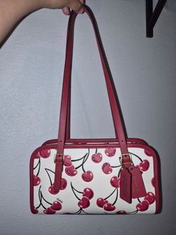 Coach Swing Zip Bag With Cherry Print NWT