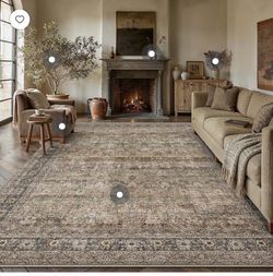 8x10 Brown area rug