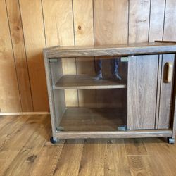 TV Stand With Storage & Rollers