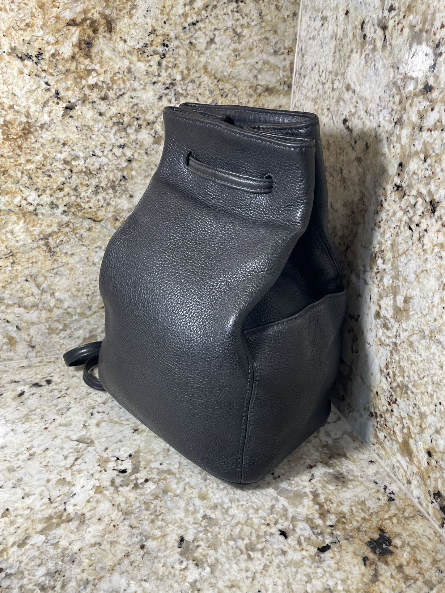 Vintage Black Pebbled Coach Sonoma Backpack/ Sling Bag