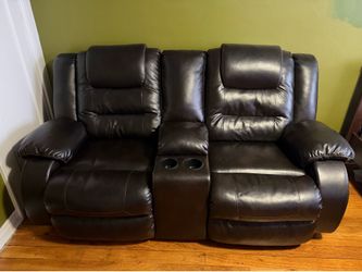 Luxury Reclining Loveseat with Cup Holders