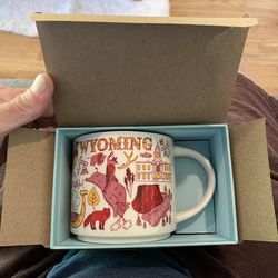Starbucks Wyoming Cup “Been There Series” Across The Globe Mug Coffee NEW w Box