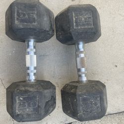 30lbs dumbells 