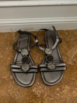 Girls metallic cupcake sandals size 13