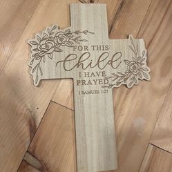 Christian Hanging Cross / Baby shower / Nursery 