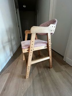 Adjustable Wooden Kids High Chair