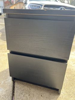 IKEA black nightstand