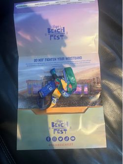 Baja beach fest wristband