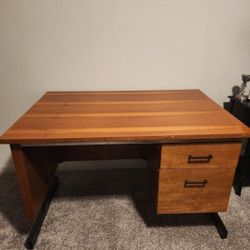 70s WOOD DESK in $200
