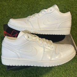 DS Jordan 1 Low Triple White 