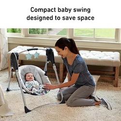 Graco Slim Spaces Compact Baby Swing