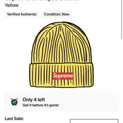 Supreme Beanie Brand New 100% Authentic 