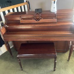 Vintage 1957 Story & Clark Mahogany Piano