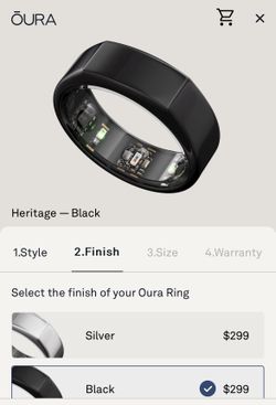 Selling Oura Ring Heritage Gen 3 $275 Size 8