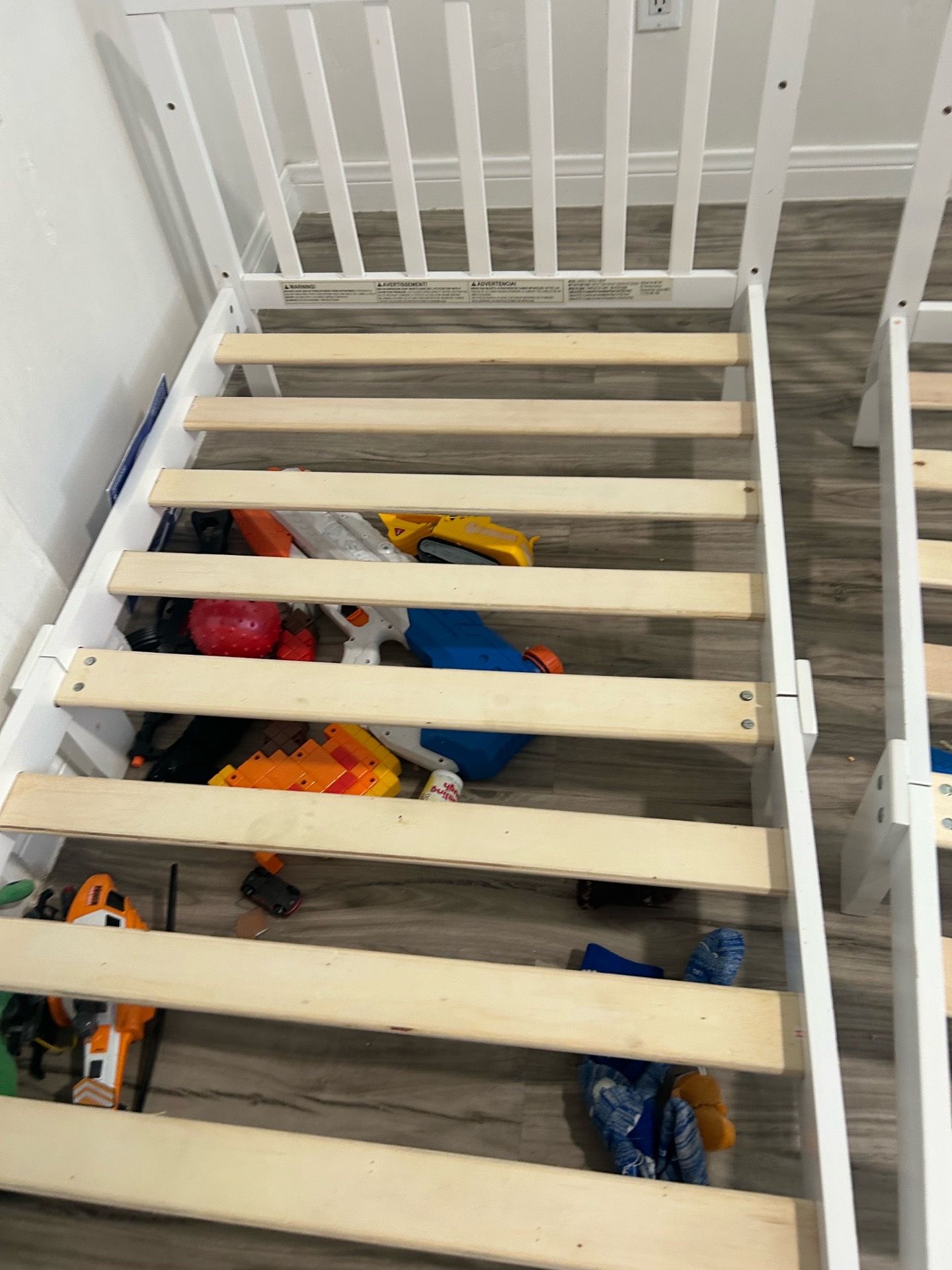 Toddler bed frame only