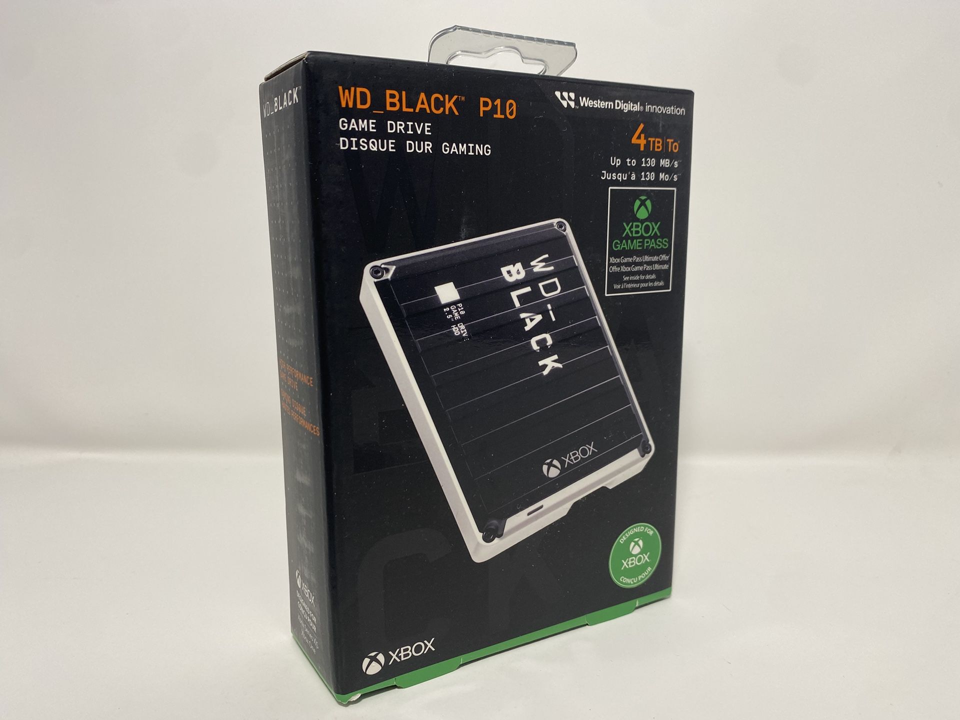 Western Digital Black P10 Game Drive for Xbox 4TB External Hard Drive