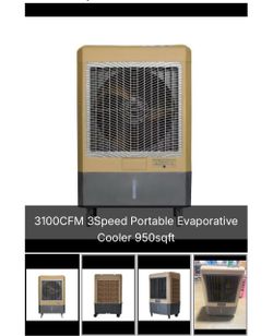 3100 CFM 3-Speed Portable Evaporative Cooler