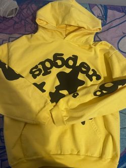 Yellow spider hoodie