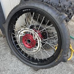 Dirt Bike Wheel With Paddle Tire