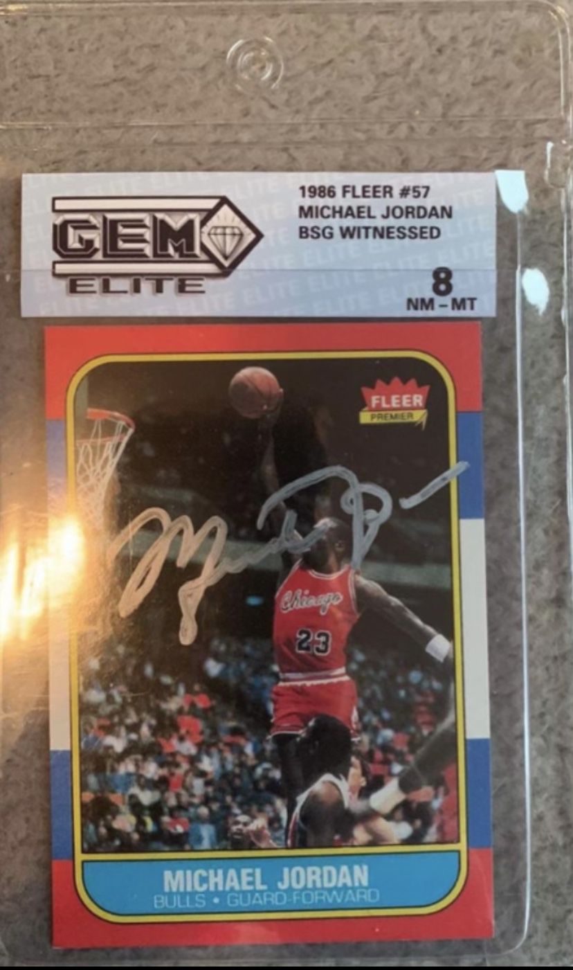 1986 Fleer Michael Jordan  Certified Autograph 