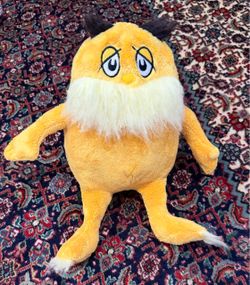 KOHLS CARES DR. SEUSS “THE LORAX CHARACTER YELLOW PLUSH TOY. 12”
