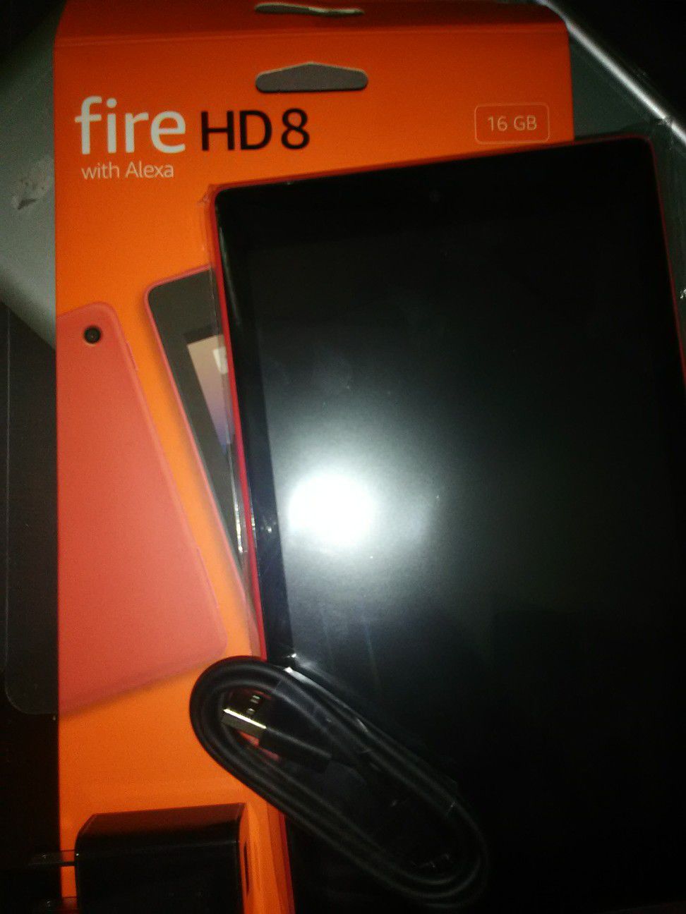 Red Amazon HD Fire Tablet