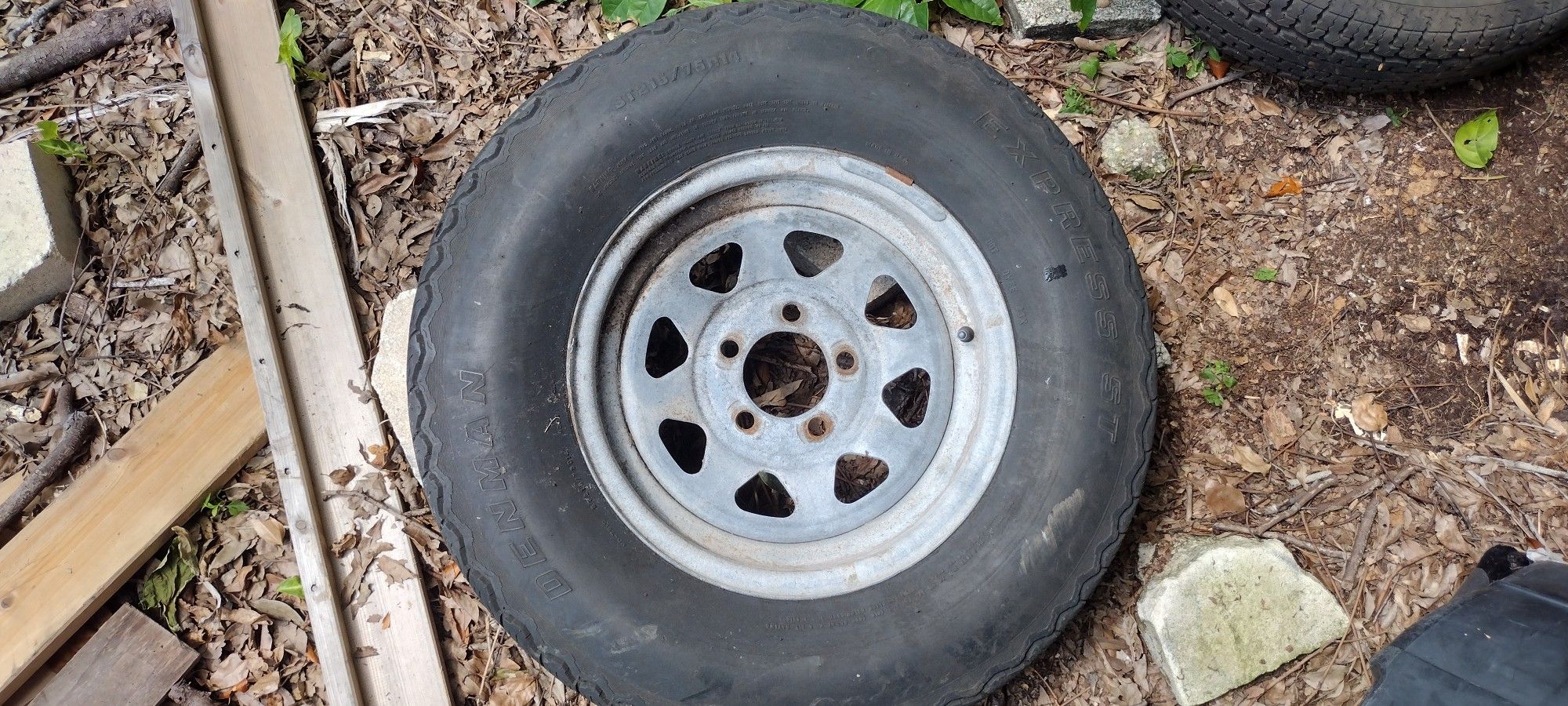 Trailer Tire With Rim 175/80 D13