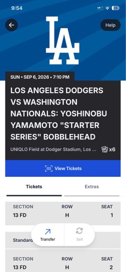 Los Angeles Dodgers Vs Washington Nationals  Saturday September 5