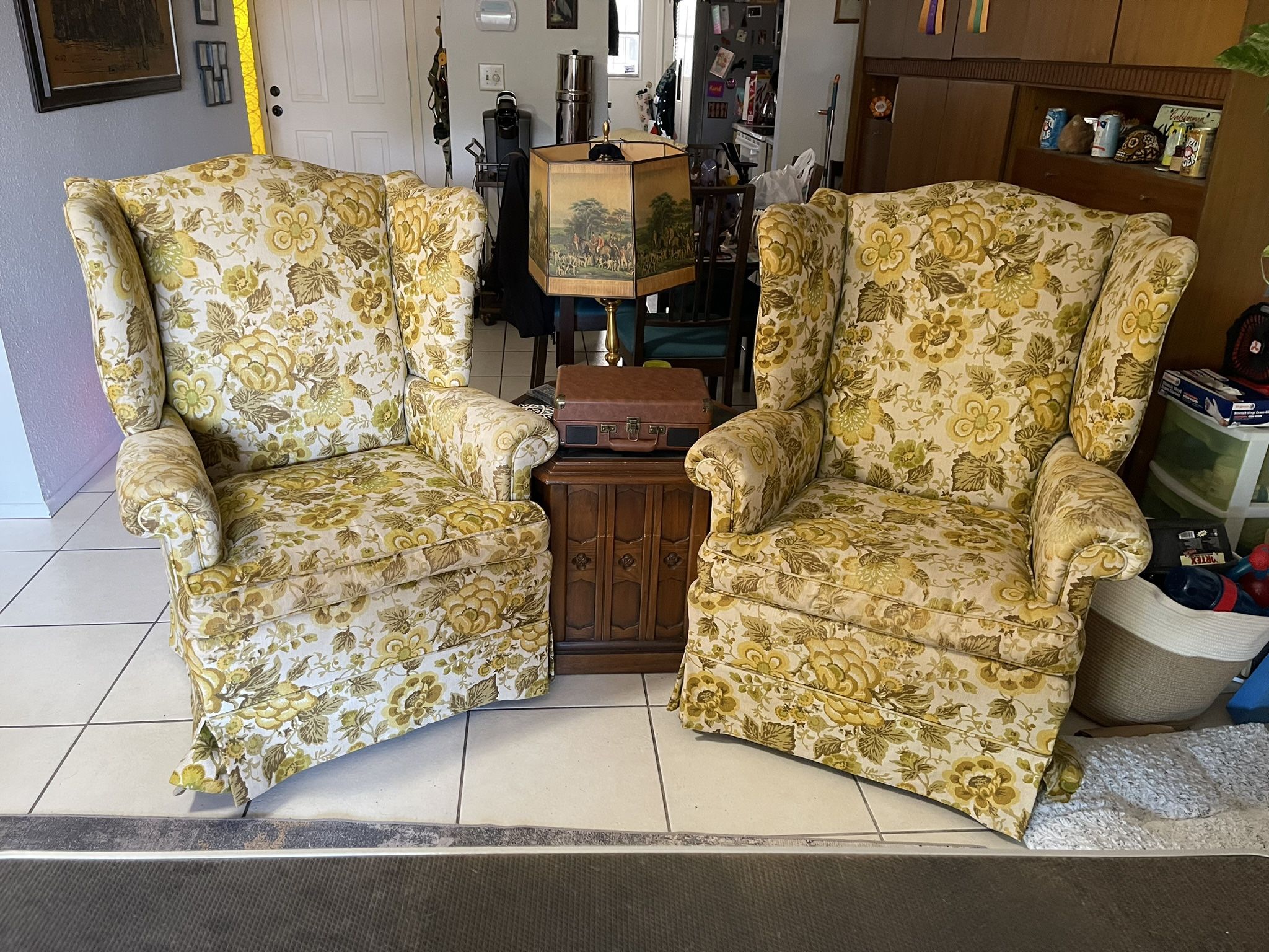 Pair Of Vintage Armchairs