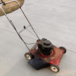 Simple Perfect Running Push Lawnmower, I Even Accept Broken Mowers In Trade!