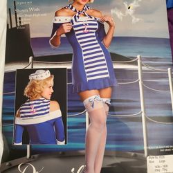 Sailor Girl Halloween Costume Large