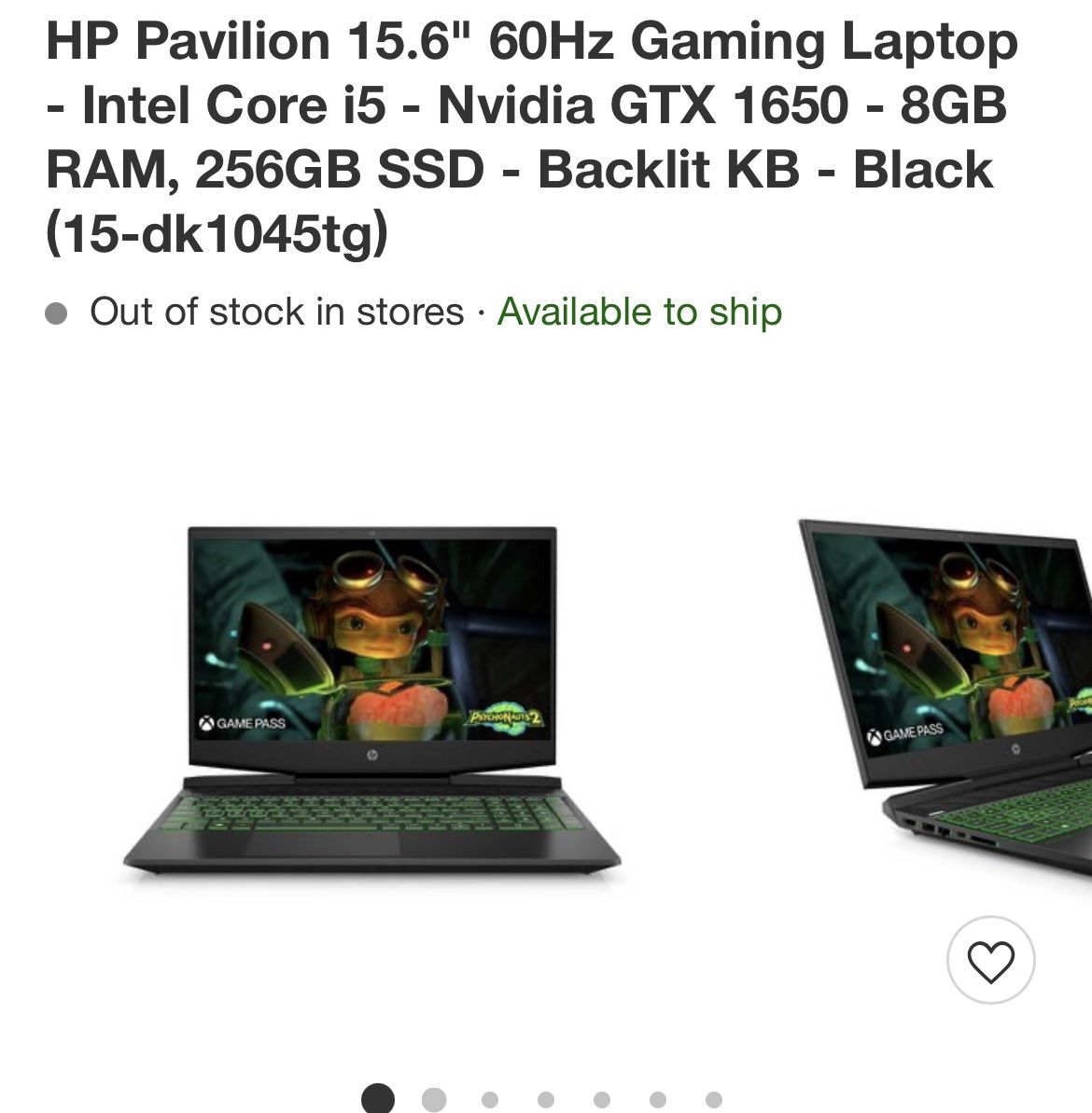 hp pavilion gaming laptop