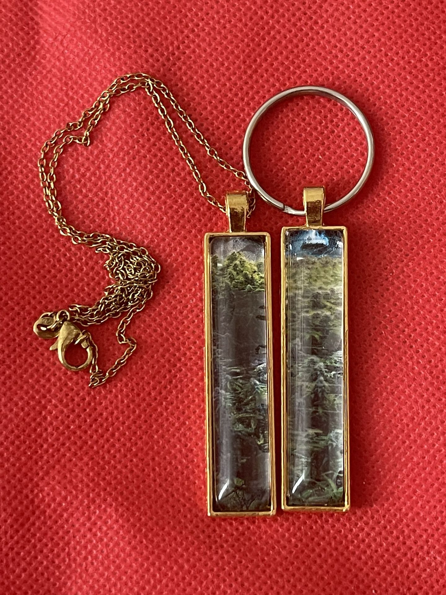 Keychain & Necklace Cannabis Jewelry 