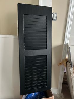 Black Revere Plastic Shutters