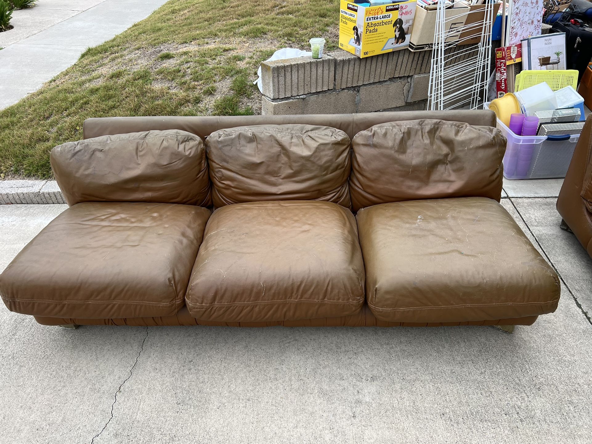Vintage Leather Couch