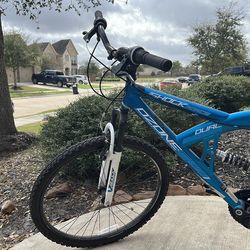 Blue bike ozone dual shock