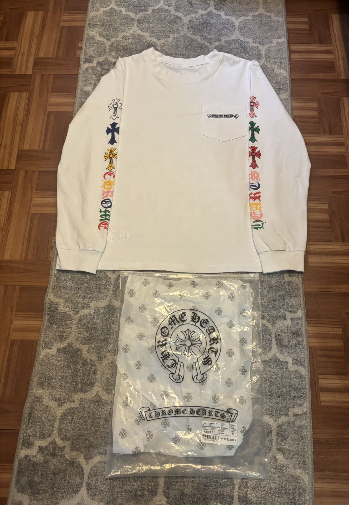 White Chrome Hearts long sleeve shirt