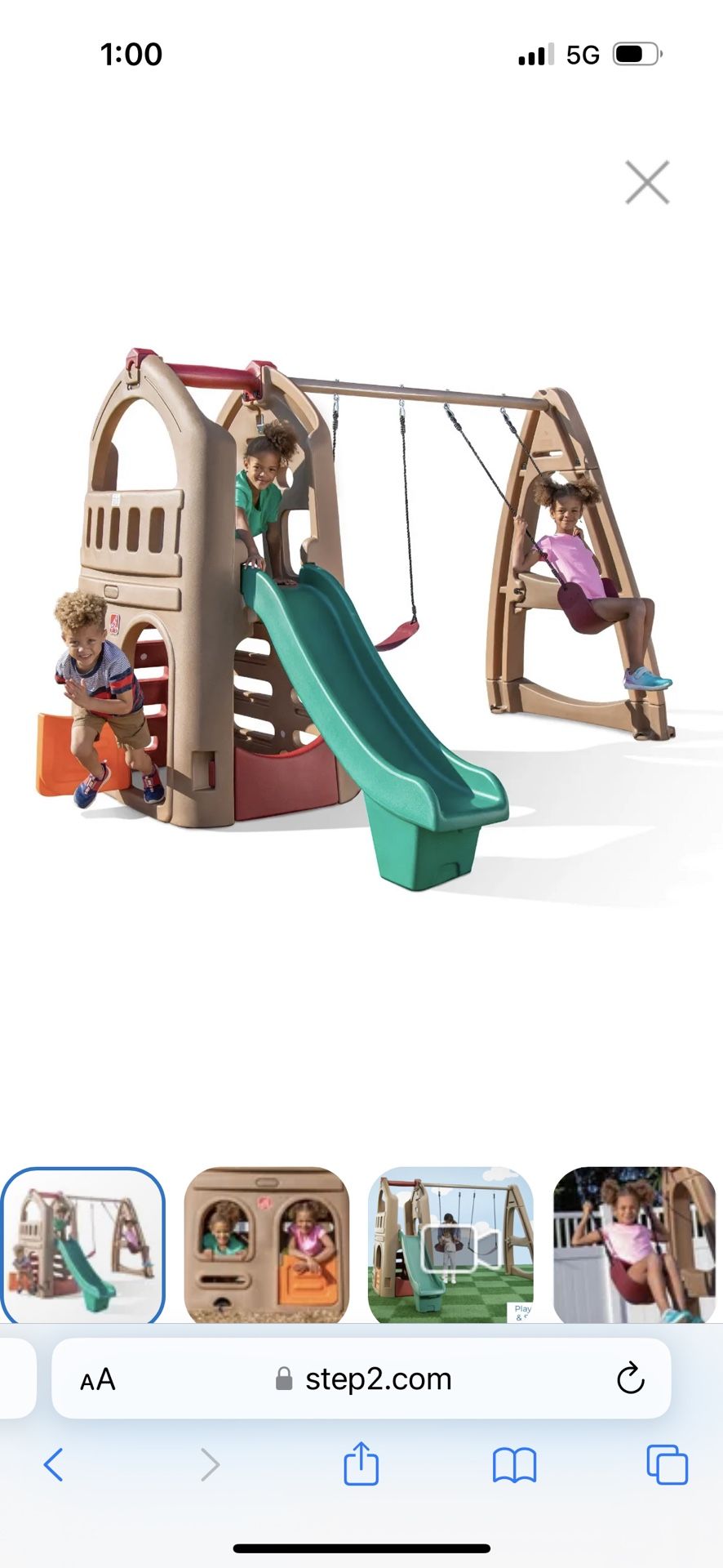 Step2 Playset,  Playhouse, climber, Slide And Swing Playscape, Swing Set