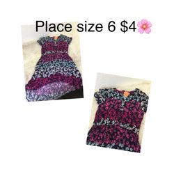 Dress Great Condition For Girls Size 6 🌸🌸🌸firm Price 