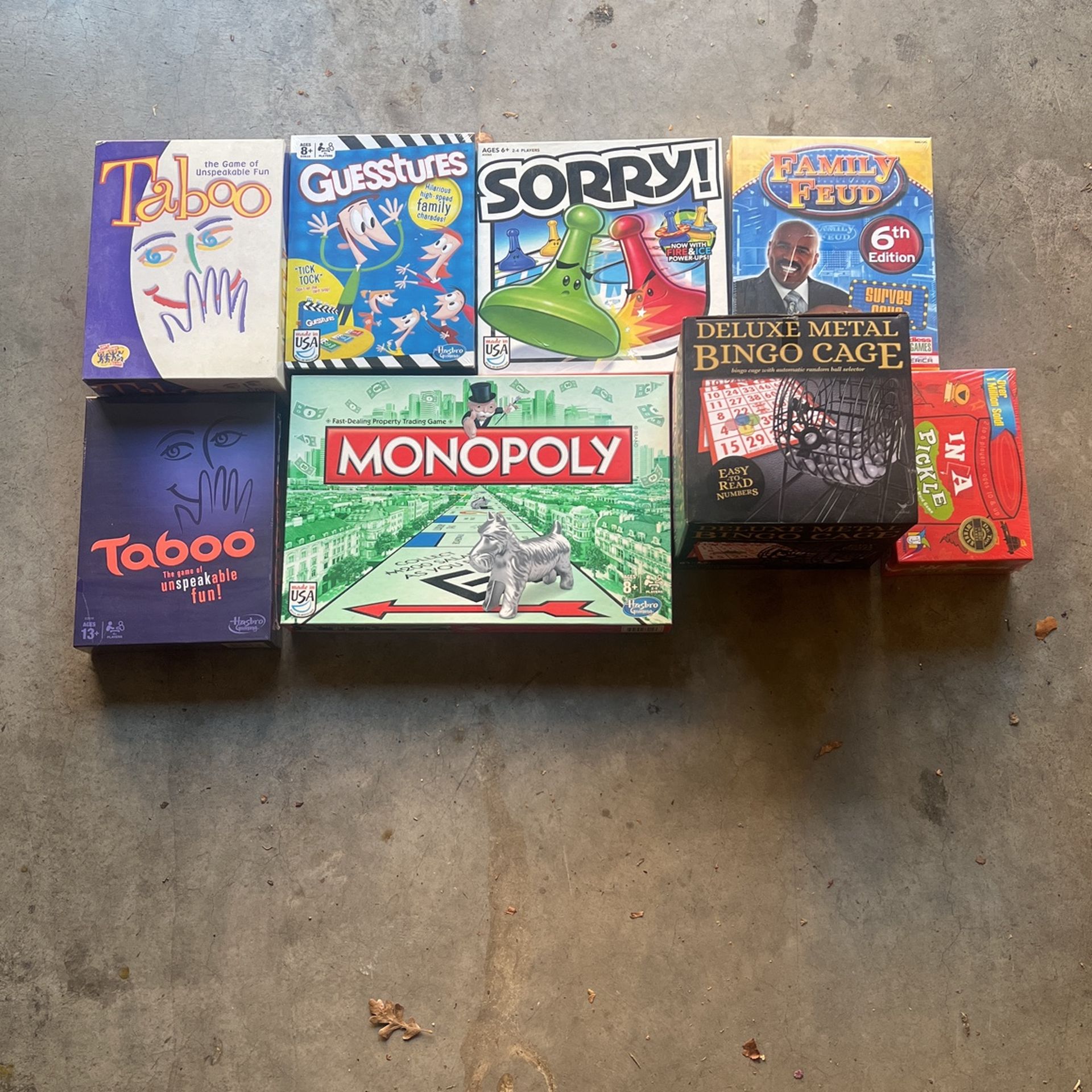 8 Board Games Bundle
