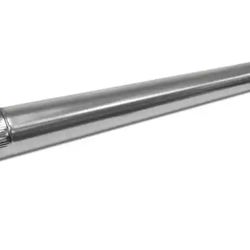 Round Metal Duct Pipe 12 Inch X 5 Ft Sturdy Galvanized Steel Construction New Qty Of 8