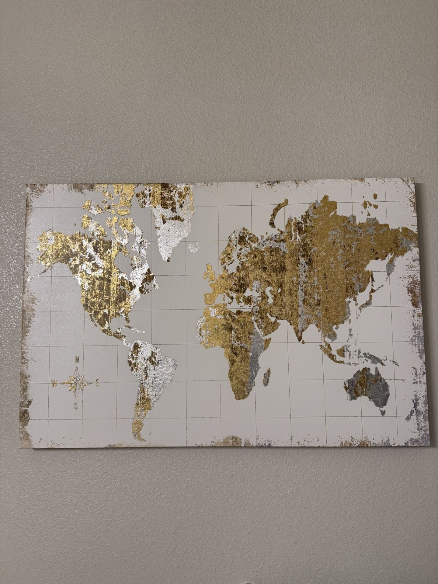 While Hanging Map Of The World