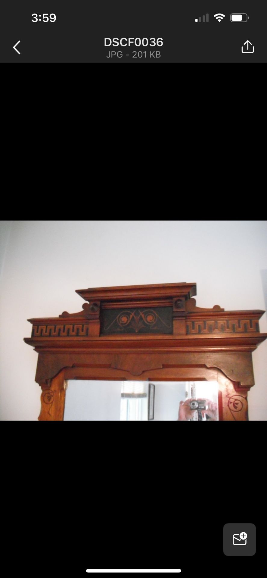 Early Century Bed/ Dresser Set. Full