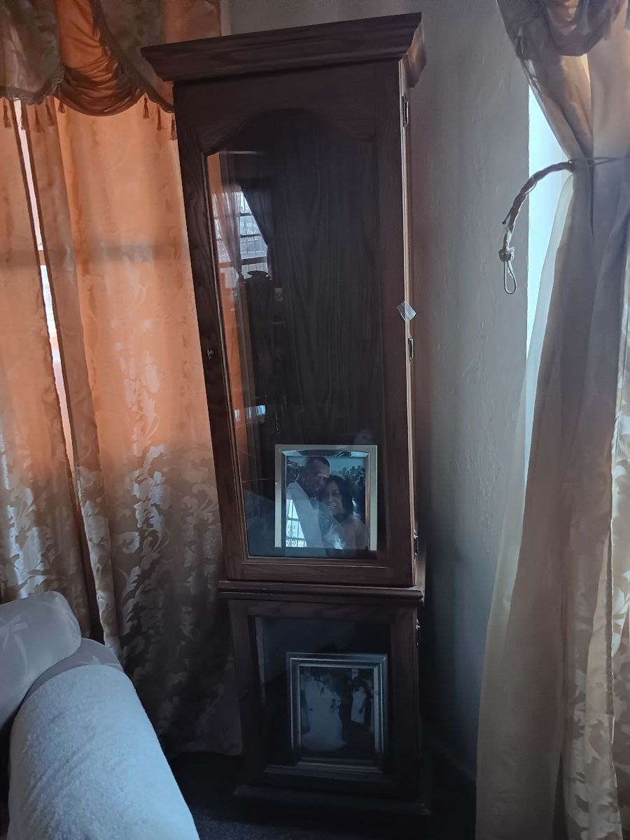 Wooden In Case Glass Shelf