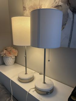 Two Lamps With USB Charger