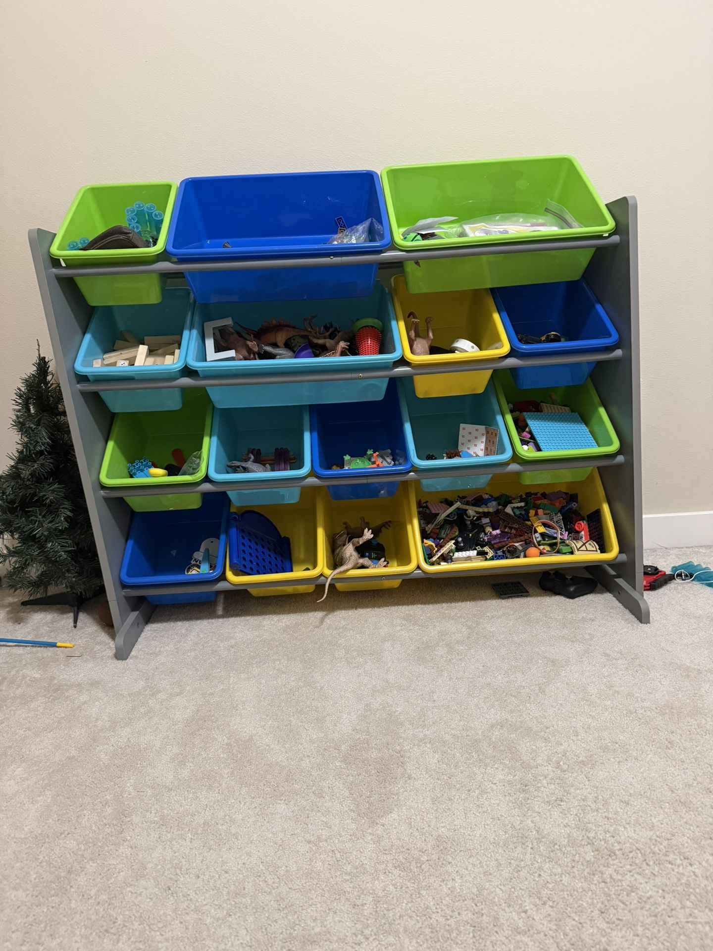 Toy Organizer With Bins