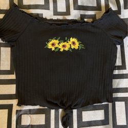 Off The Shoulder Crop Top